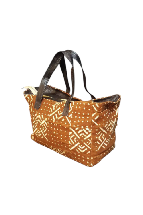 Bogolan mini duffel bag