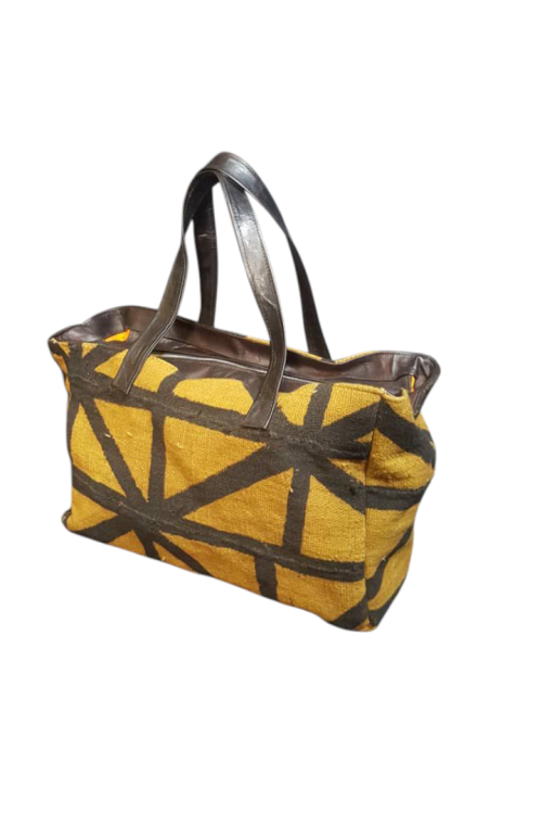 Bogolan mini duffel bag