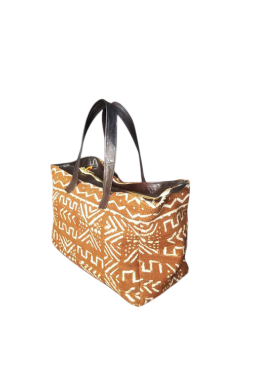 Bogolan mini duffel bag